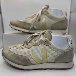 Veja Rio Branco Sneakers Suede Mesh Beige White Women's 8.5‎ EUR 40